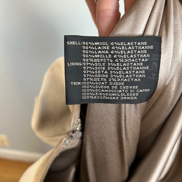 Ralph Lauren Black Label Wool Suede Trim Career Sheath Mini Dress - Picture 11 of 14